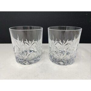 Set 2 Cristal D'Arques Chantilly Taille Beaugency Crystal Old Fashioned Glasses